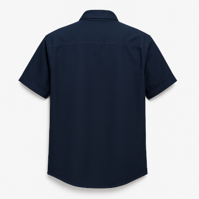 Short Sleeve Shirt with Back Buttons